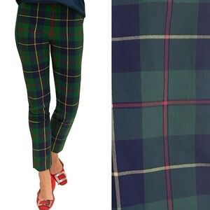 Gretchen Scott Designs Plaid Ankle Pants - Green and Blue